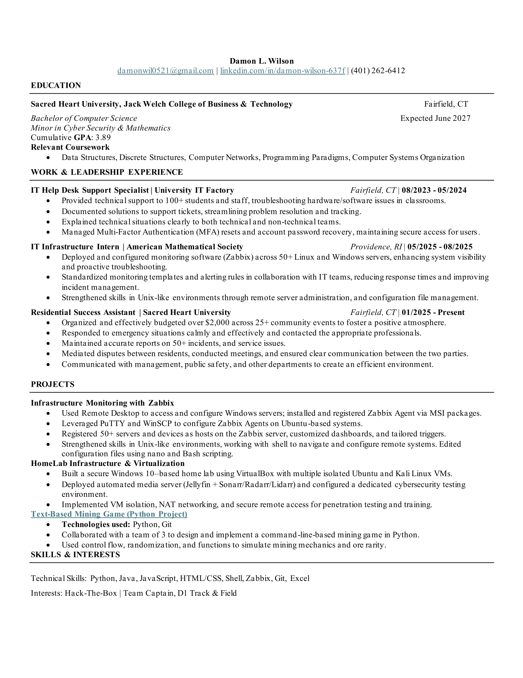 resume
